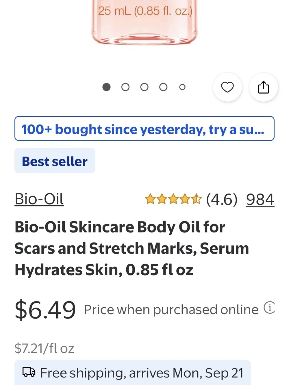 Bio-Oil Skincare Oil 25ml NIB Unused